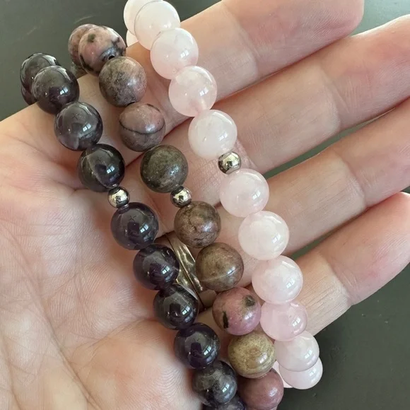 3 beaded stretch bracelet set by Jay King - Picture 5 of 11